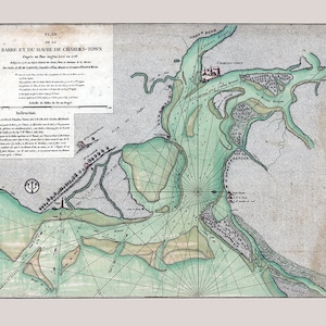 1778 Map of Charleston South Carolina