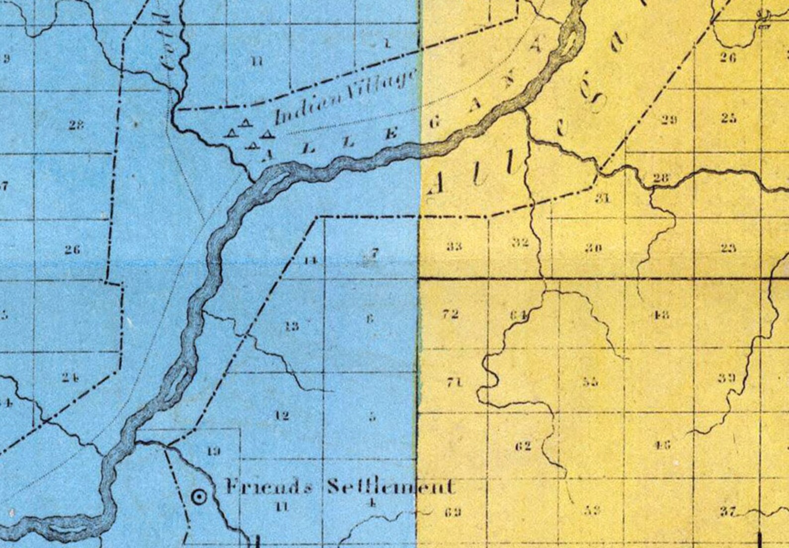 1829 Map of Cattaraugus County New York Etsy