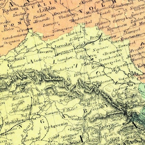 Etsy's 1870 Map of Europe