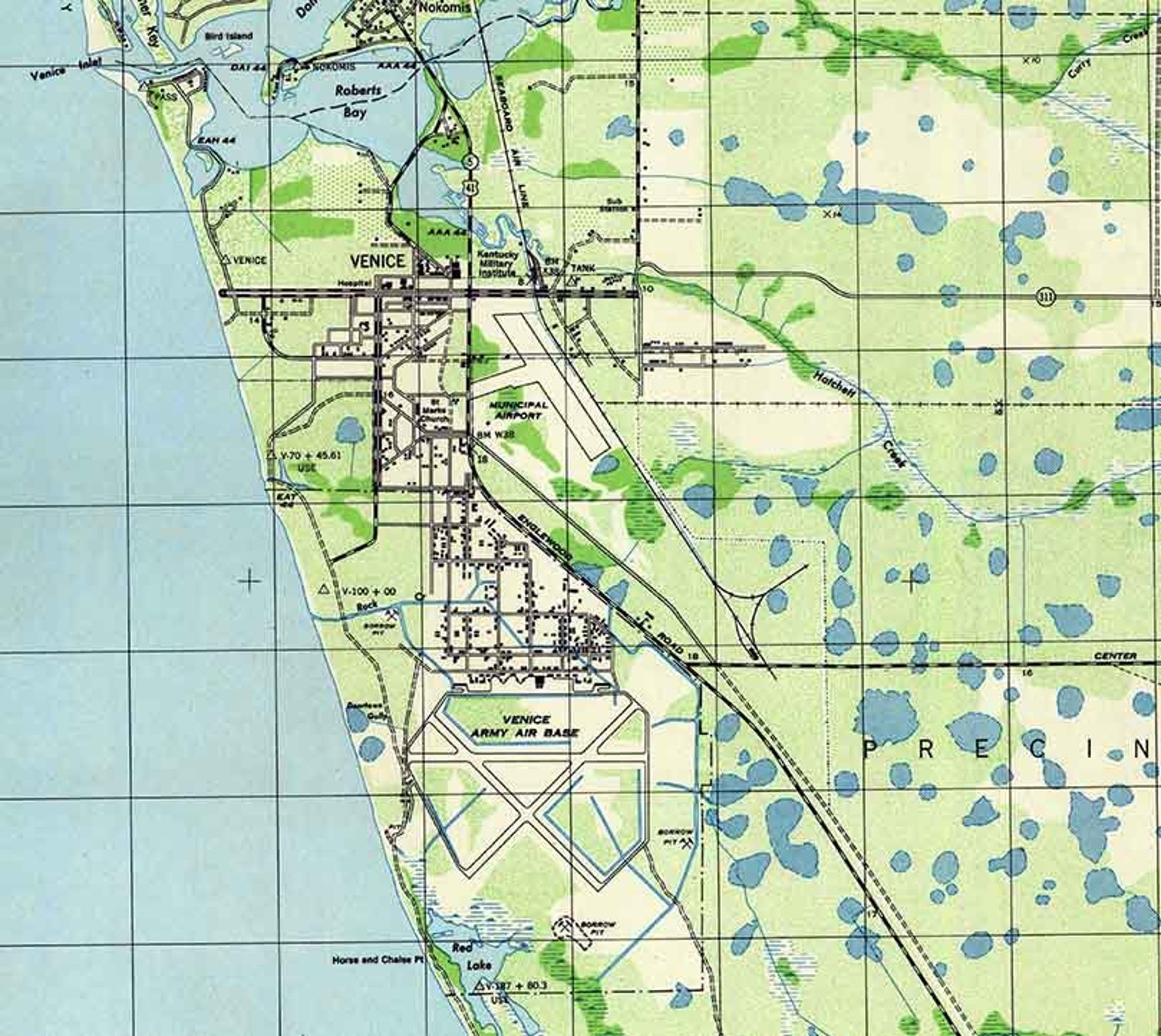 1944 Topo Map of Venice Florida - Il 1588xN.1653353564 M8vl