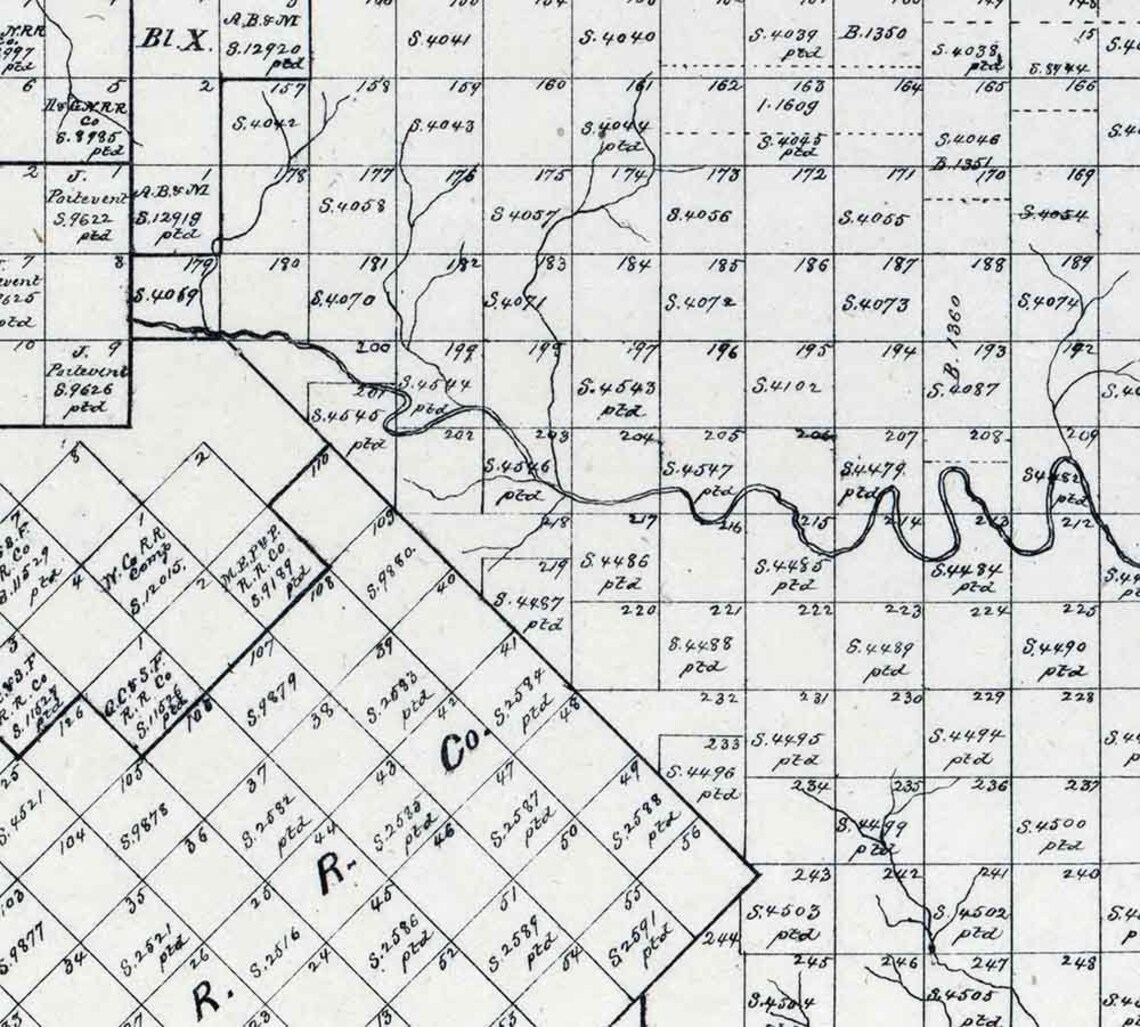 1880 Farm Line Map of Knox County Texas Etsy