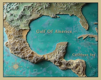Carte du golfe d'Amérique