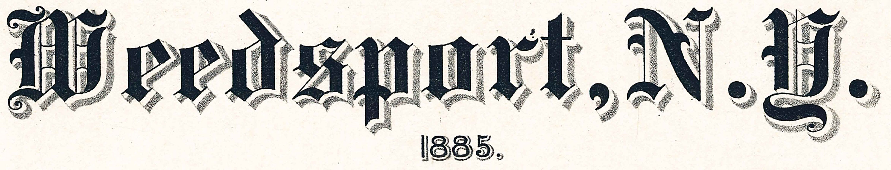 1885 Panoramic Map of Weedsport New York Etsy