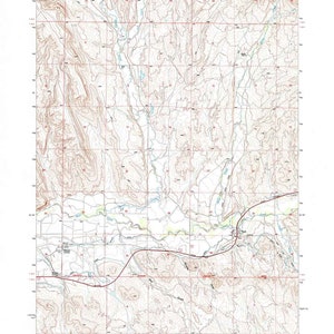 Carte topographique 1993 de Shell, Wyoming, WY Bighorn Forest