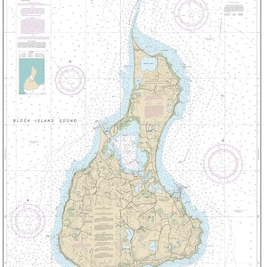 2013 Seekarte von Block Island Rhode Island
