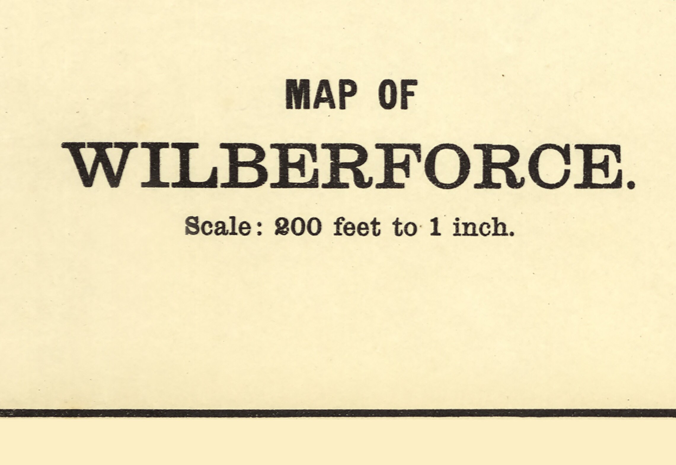 1896 Town Map of Wilberforce Greene County Ohio Etsy Canada