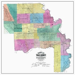 1879 Carte du comté de Yolo en Californie