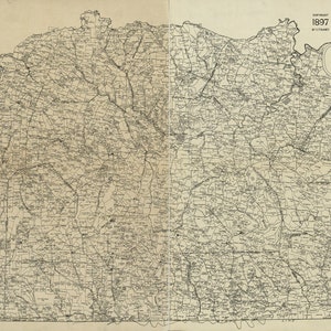1897 Farm Line Karte von Greene County, PA