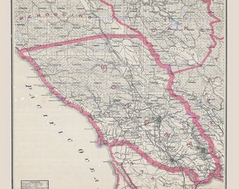 1914 Map of Sonoma County California