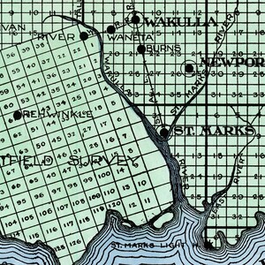 1914 Map of Wakulla County Florida - Il 300x300.5141701331 Povb 