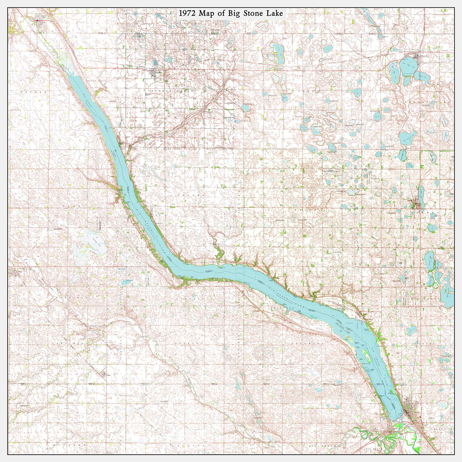 Big Stone Lake Map