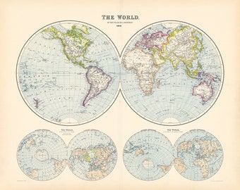 1910 Map of the World