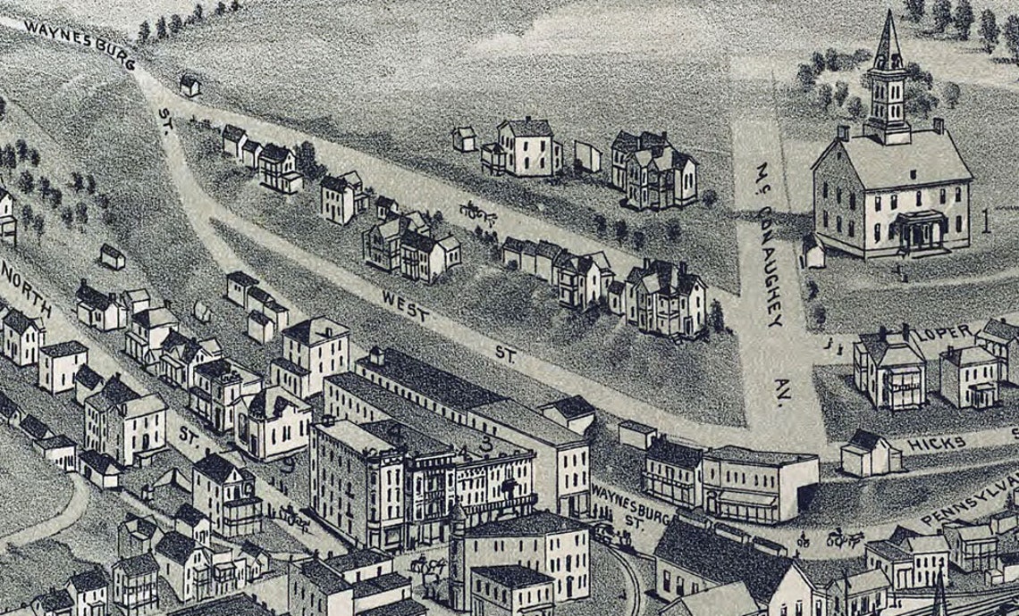 1899 Cameron West Virginia Panoramic Map Etsy