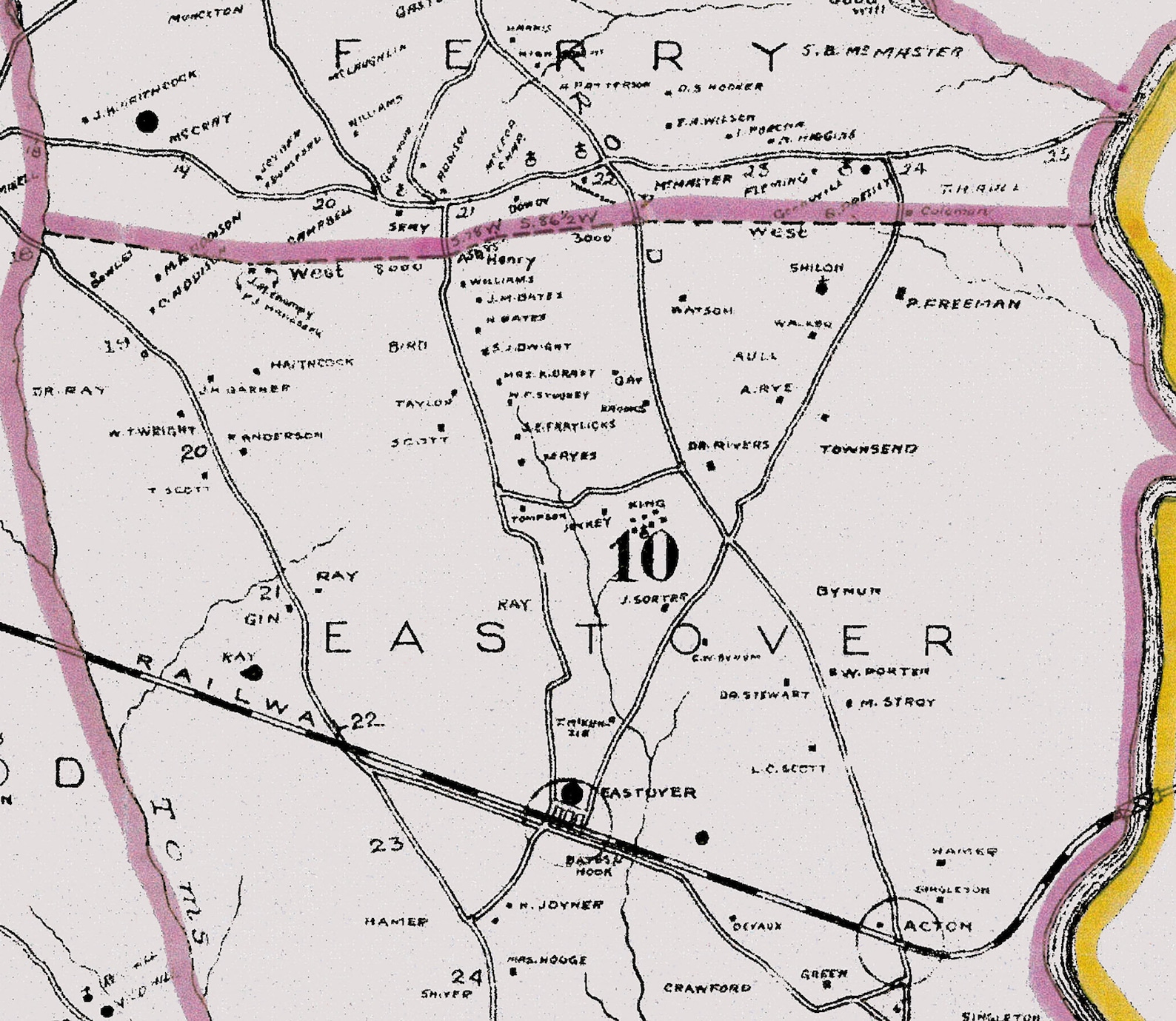 1915 Map of Richland County South Carolina Showing School Etsy
