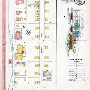 1899 Stadtplan von Ford Stadt Armhigh County Pennsylvania