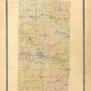 1901 Map of Lyon County Kansas