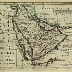 1715 Map of Arabia