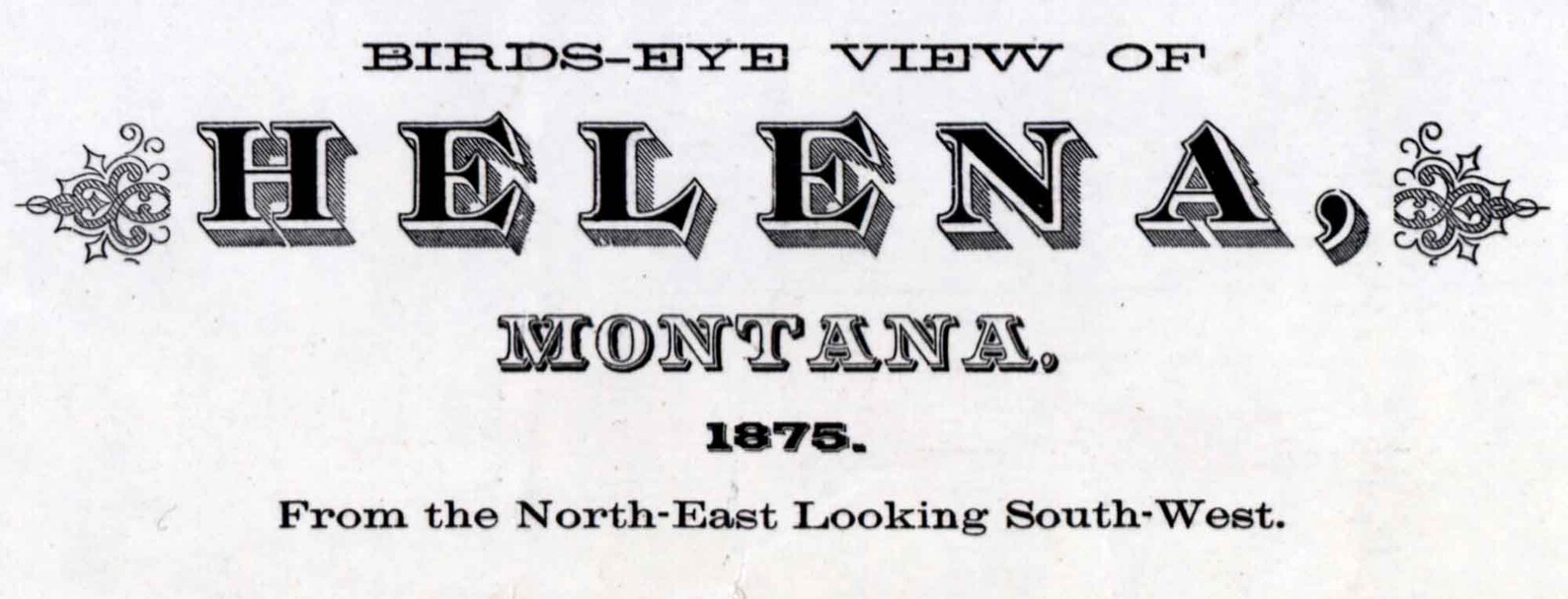 1875 Panoramic Map of Helena Montana Etsy