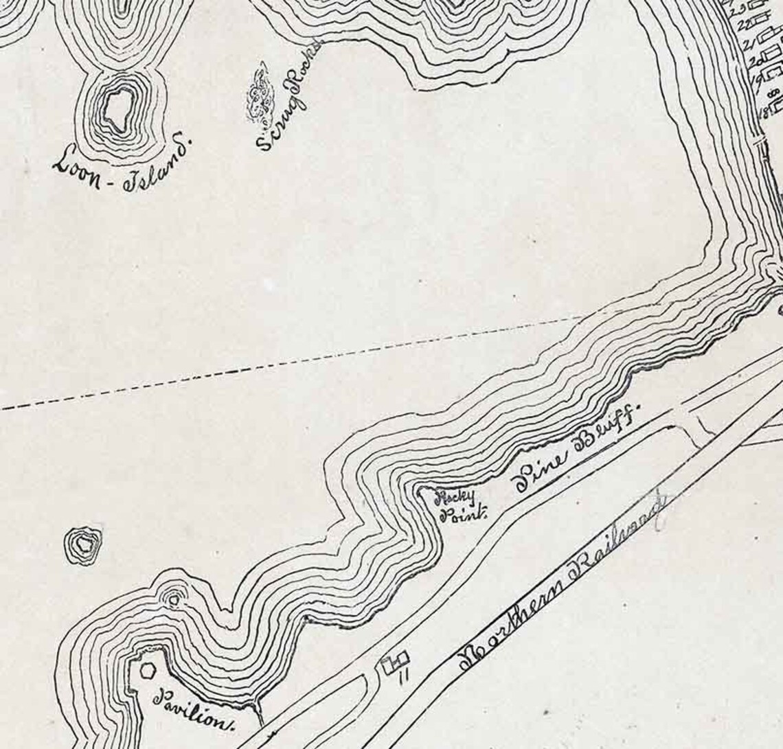 1890 Map of ster Lake Franklin New Hampshire Etsy UK