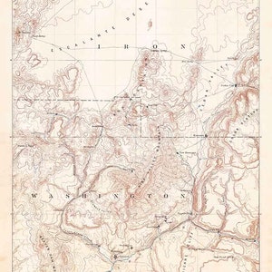 1885 Topo Map of St George Utah