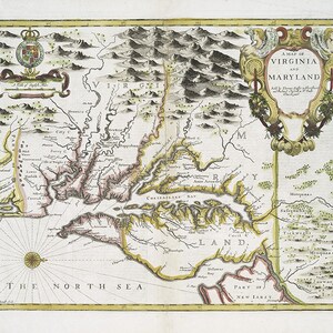 1756 Map of Virginia and Maryland