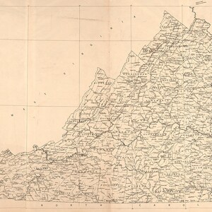 1914 Map of the State of Virginia
