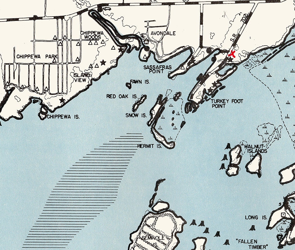 1960 Map of Indian Lake Logan County Ohio - Etsy