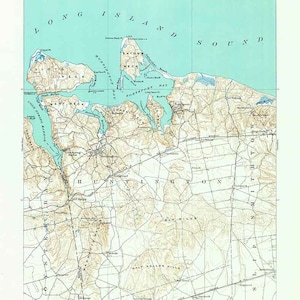 1901 Topo Map of Northport New York