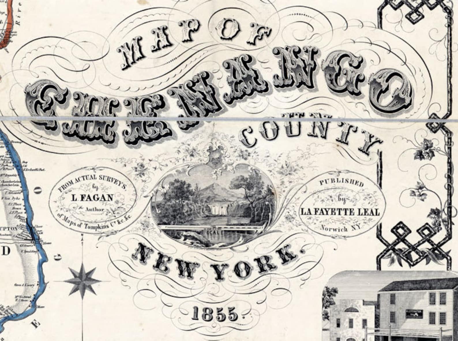 1855 Map of Chenango County New York From Actual Surveys Etsy Denmark