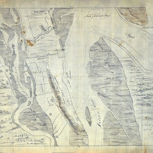 1770 Kaart van Sint-Augustinus, Florida