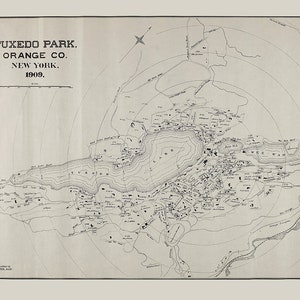 1909 Plan de Tuxedo Park Orange County New York