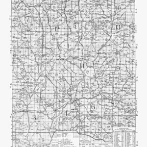 Kaart uit 1907 van Dale County, Alabama