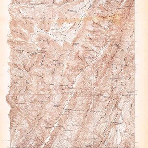Mapa topográfico de 1921 de Onego West Virginia Senica Rocks