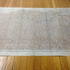1930 Oil & Gas Well Map of Greene County Pa