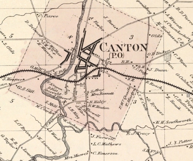 1865 Map of Canton Township Saint - Il 794xN.4671541314 Dqvw