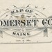 1895 Map of Somerset County Maine - Etsy