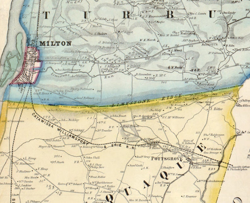 Map Of Northumberland County Pa