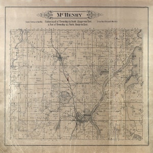 1892-Karte von McHenry Township McHenry County, Illinois