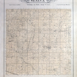 1892-Karte von Seneca Township McHenry County, Illinois