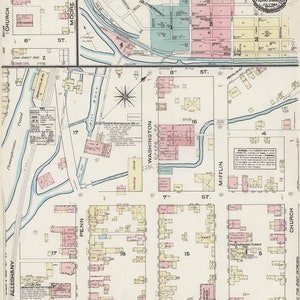 1884 Stadtplan von Jagddon County Pennsylvania