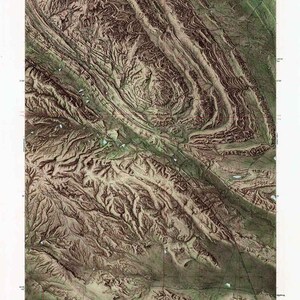 Carte topographique du réservoir Barquin de Maverick Spring, Wyoming, 1951