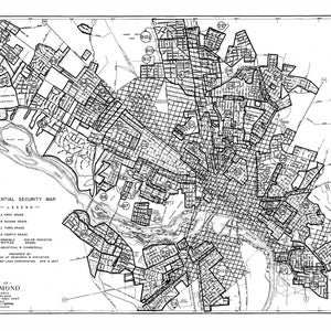 1923 Map of Richmond Virginia