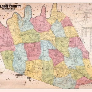 1907-Karte von Wilkens County, Tennessee