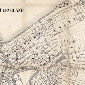 1858 Map of Cuyahoga County Ohio - Etsy