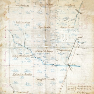 Carte 1868 du comté de Granville en Caroline du Nord