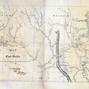 1826 Kaart van Oost-Florida