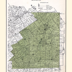 1896 Map of Ross Township Greene County Ohio