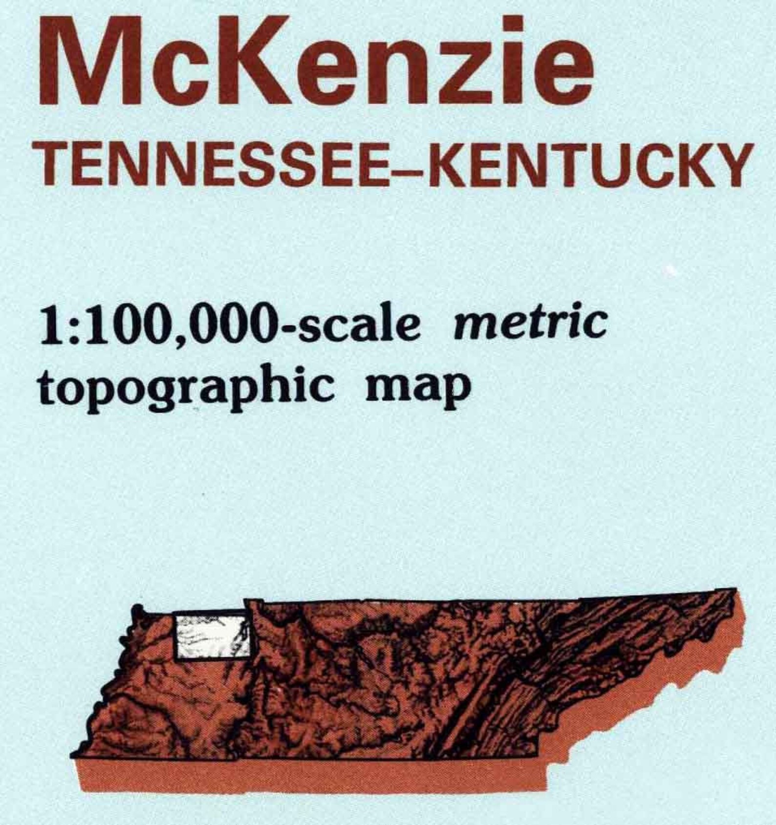 1986 Topo Map of Mckenzie Tennessee Martin Paris Etsy