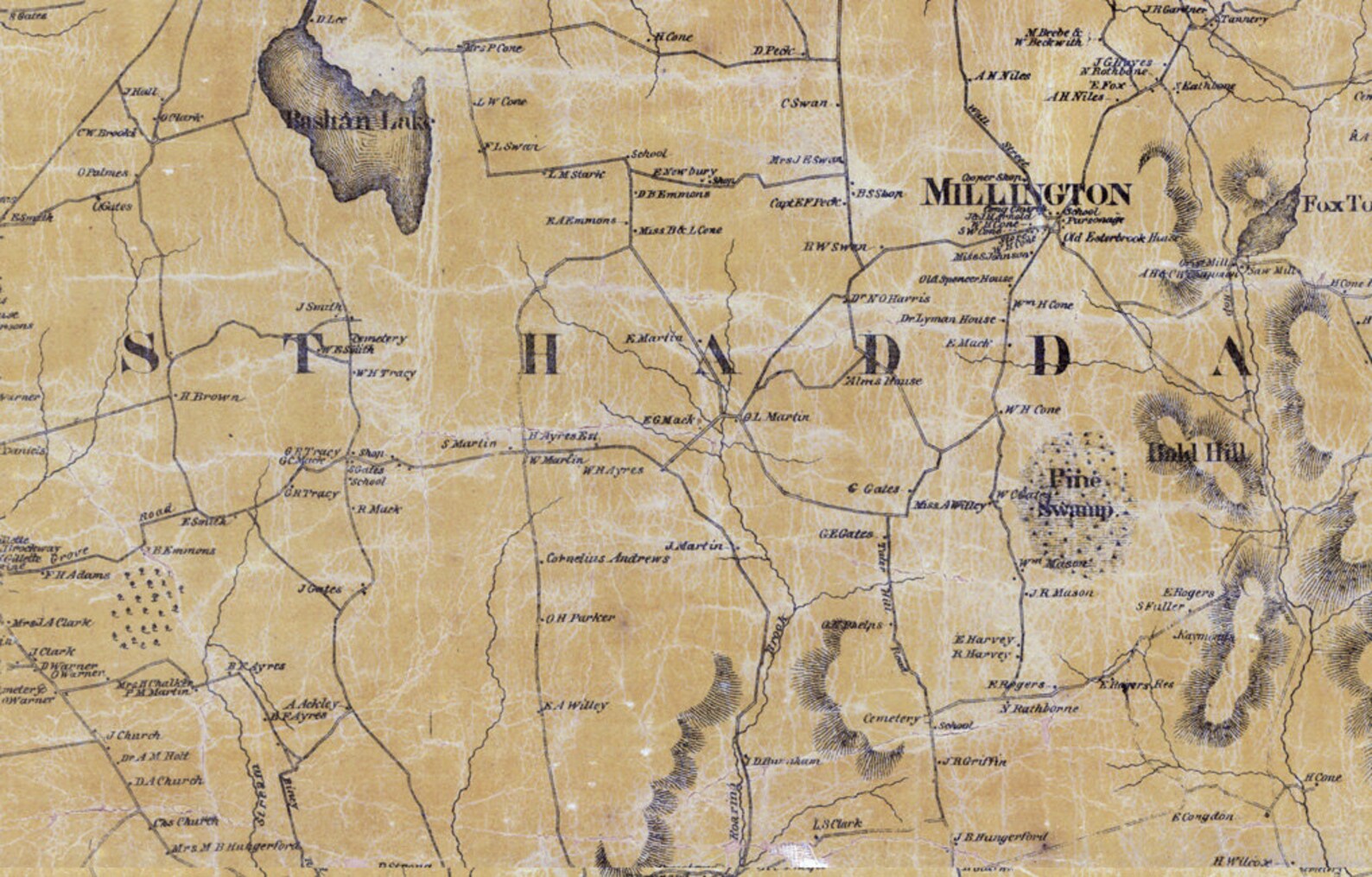 1859 Map of Middlesex County Connecticut Genealogy Etsy