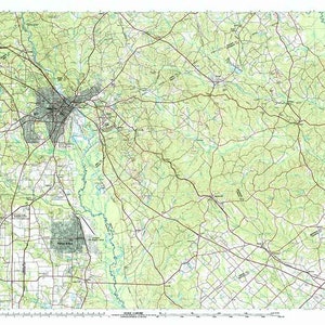 1978 Topo Map of Macon Georgia Quadrangle